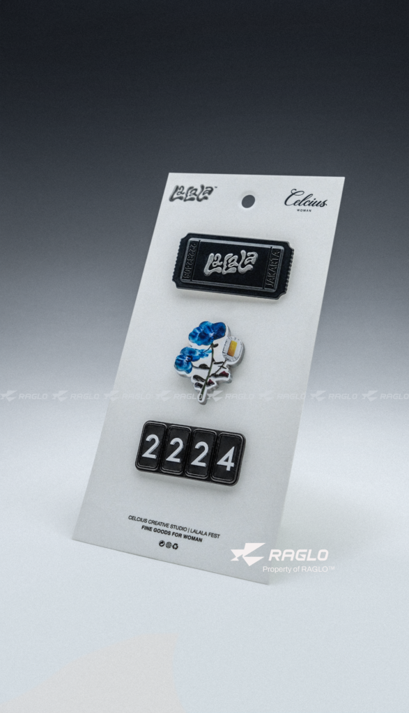 Celcius x LaLaLa Metal Pin